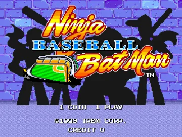 Ninja Baseball Batman (US) screen shot title